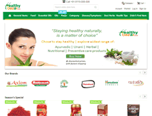 Tablet Screenshot of healthybazar.com